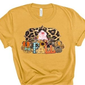 Cute little fall piggy